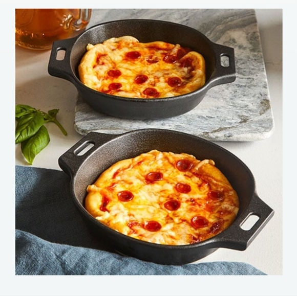 The Pampered Chef Kitchen 55 Cast Iron Skillet Set Poshmark